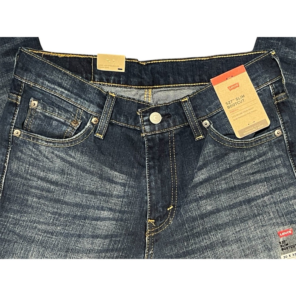 NWT Levi 527 Bootcut Jeans,Blue, Men's 30x32 - Picture 5 of 8
